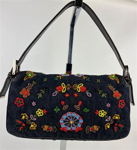 fendi ricami|Fendi Collectors Ricami Embroidered Handbag.